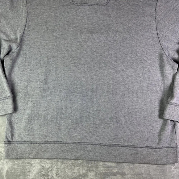 Tommy Bahama Quarter Zip Fleece Sweatshirt Men's 2XLB Grey/Blue Beachy Summer - Picture 13 of 16